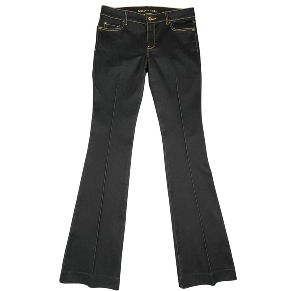 Michael Kors Dark Blue/Black Boot Cut Dressy Casual Closet Staple Jeans - Sz 8 - Picture 1 of 15